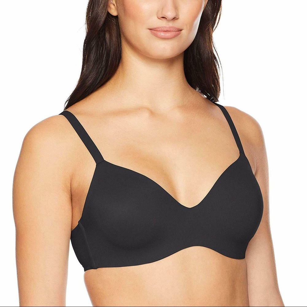 NWT Wacoal Flawless Wire Free Bra Black 34DDD